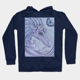 Frosty Lavender dragon by Renee Lavoie Hoodie